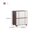 White Steel Lateral Lockable Filing Cabinet with Wheels Image - 22