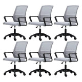 White Swivel Contemporary Mesh Ergonomic Office Chair Image - 17