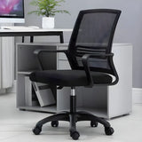 White Swivel Contemporary Mesh Ergonomic Office Chair Image - 2