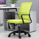 White Swivel Contemporary Mesh Ergonomic Office Chair Image - 41