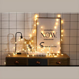 White Trendy Snowflake LED Christmas String Lights Image - 10