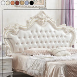 White Tufted Upholstered Portman-Shape Twin Headboard Image - 14