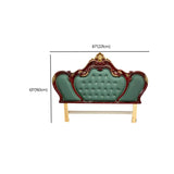 White Tufted Upholstered Portman-Shape Twin Headboard Image - 15