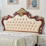 White Tufted Upholstered Portman-Shape Twin Headboard Image - 9