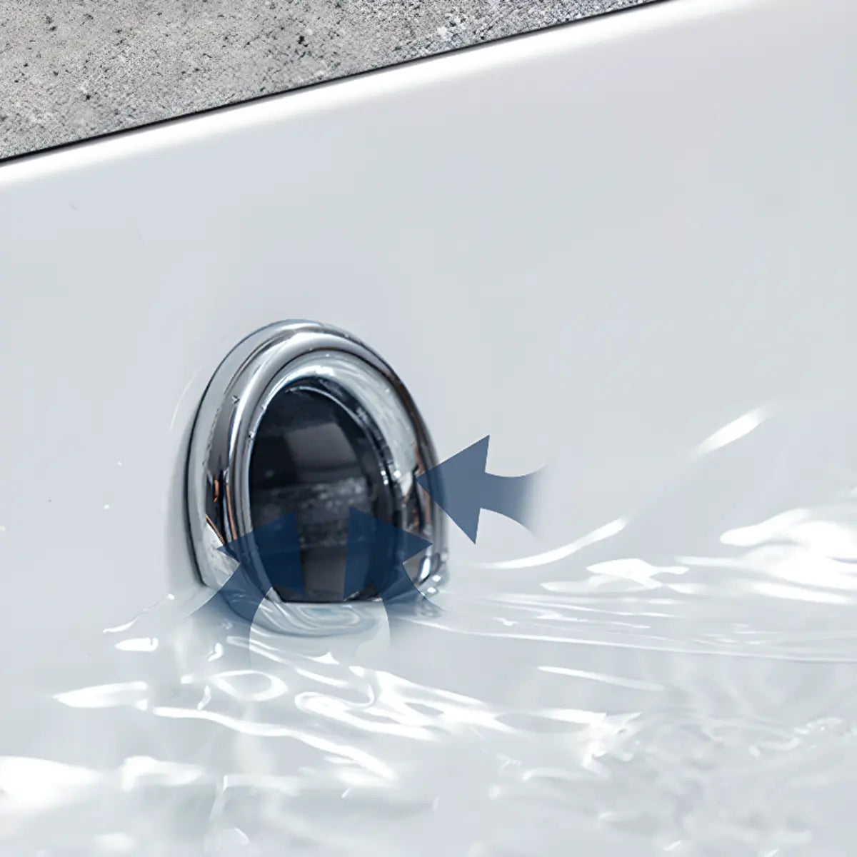 White Undermount Oval Ceramic Sink with Overflow Hole Image - 6