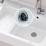 White Undermount Rectangle Ceramic Bathroom Sink Image - 3