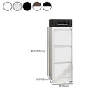 White Vertical Lockable Storage Drawer Filing Cabinet Image - 38