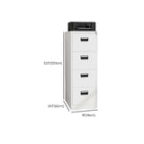 White Vertical Lockable Storage Drawer Filing Cabinet Image - 39