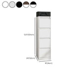 White Vertical Lockable Storage Drawer Filing Cabinet Image - 40