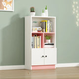 White Vertical Modern Rectangular Storage Bookcase Image - 8