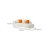 White Water Resistant Leather Concealed Support Sofa Image - 14