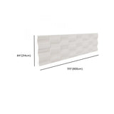 White Wavy Paper Privacy Single Panel Room Divider Screen Image - 16