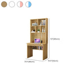 White Wood Cable Exterior Shelf Sled Computer Desk #size