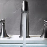 Widespread Copper Low Arc Spout Bathroom Sink Faucet Image - 1