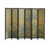 Wood-Green Wild Goose Foldable Bamboo Room Divider Screen Image - 9