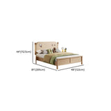 Wood Natural King Storage Included Bed with Headboard Image - 17