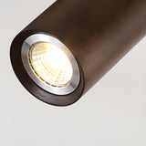 Wood Track Adjustable Semi-Flush Mount Lamp 5-Spotlight Image - 7