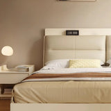 Wood White Headboard Queen Storage Bed with Drawers Image - 10