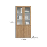 Wooden Clear View Doors Multipurpose Office Storage Cabinet #size