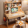 Wooden L-Shaped Bedroom Storage Computer Desk Set with Hutch Image - 2