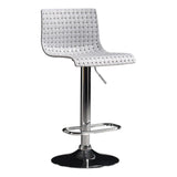 Woven Polymer Adjustable Armless Swivel Bar Stools Image - 5