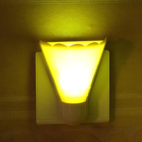 Yellow Badminton Ball Plug Mini LED Wall Night Light Image - 1