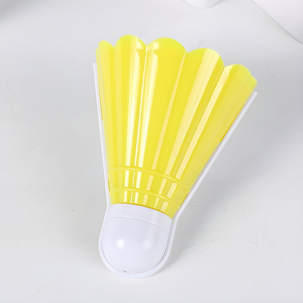 Yellow Badminton Ball Plug Mini LED Wall Night Light Image - 2