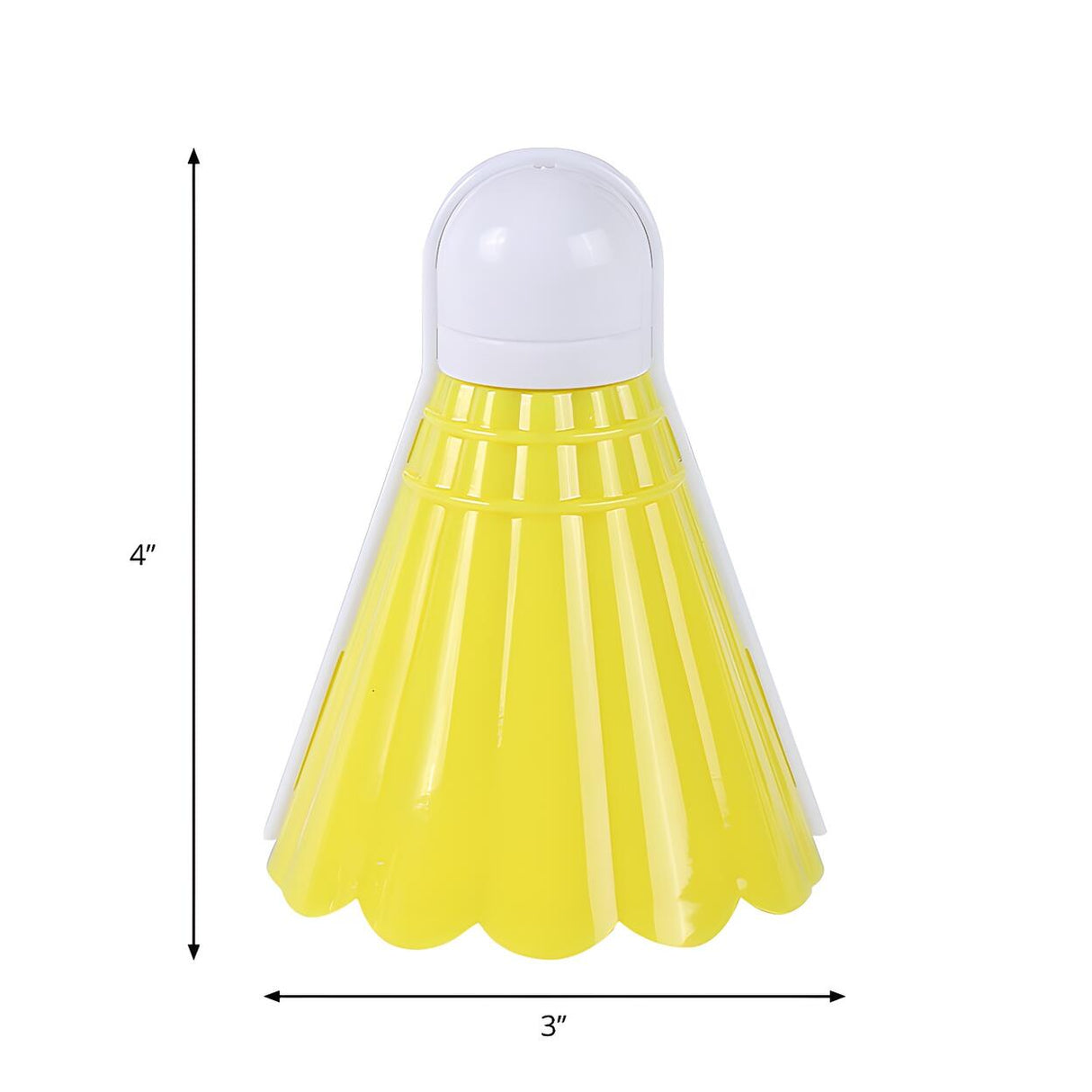 Yellow Badminton Ball Plug Mini LED Wall Night Light 