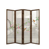 Yellow Floral Double Sided Print Translucent Room Divider Image - 3