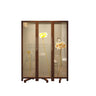 Yellow Floral Double Sided Print Translucent Room Divider Image - 7