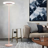 Yellow Macaron Style Acrylic Disc LED Floor Lamp Image - 11