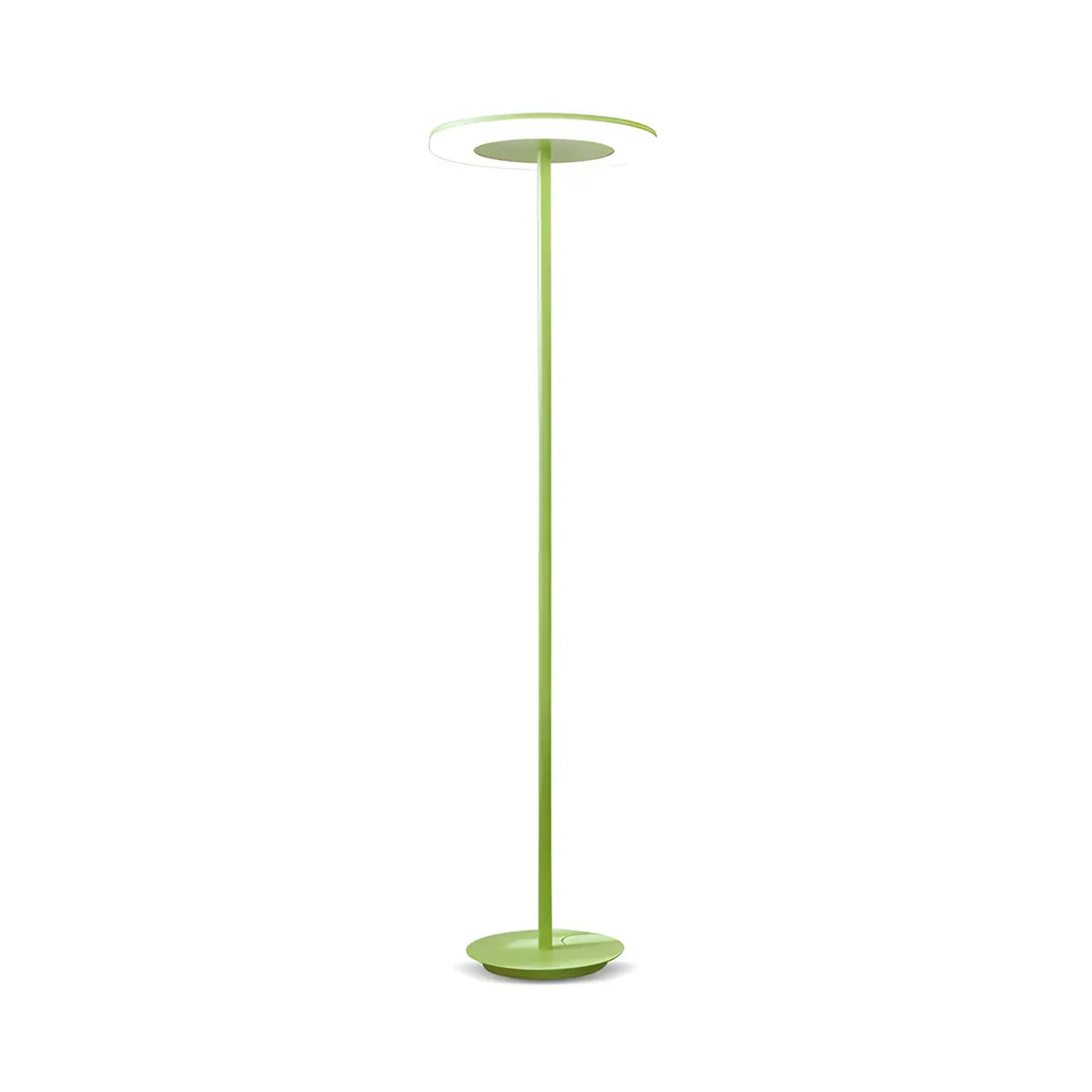 Yellow Macaron Style Acrylic Disc LED Floor Lamp Image - 6