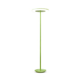 Yellow Macaron Style Acrylic Disc LED Floor Lamp Image - 6