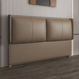 Yellow Rectangular Upholstered Wingback Headboard Image - 7