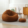 Yellow Removable Round Cotton Washable Bean Bag Chair Image - 2