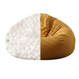 Yellow Removable Round Cotton Washable Bean Bag Chair Image - 8