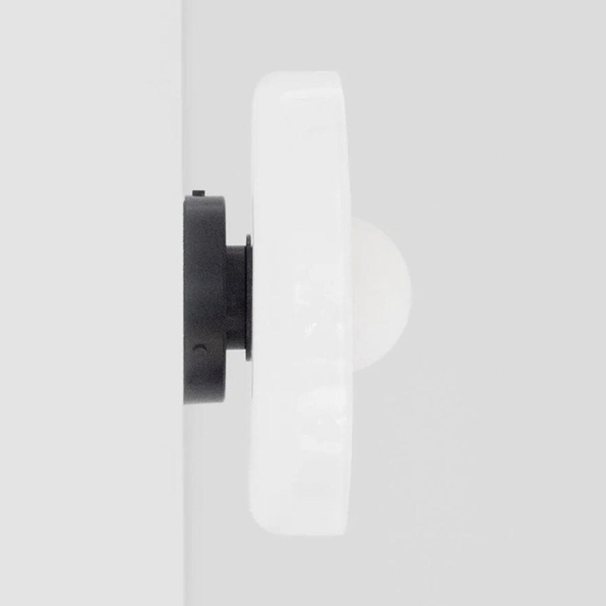 Yellow Round Crystal Frosted Glass Wall Sconce  Image - 9