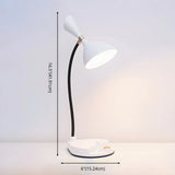 Yellow Simple Conical Dorm LED Modern Table Lamp #size